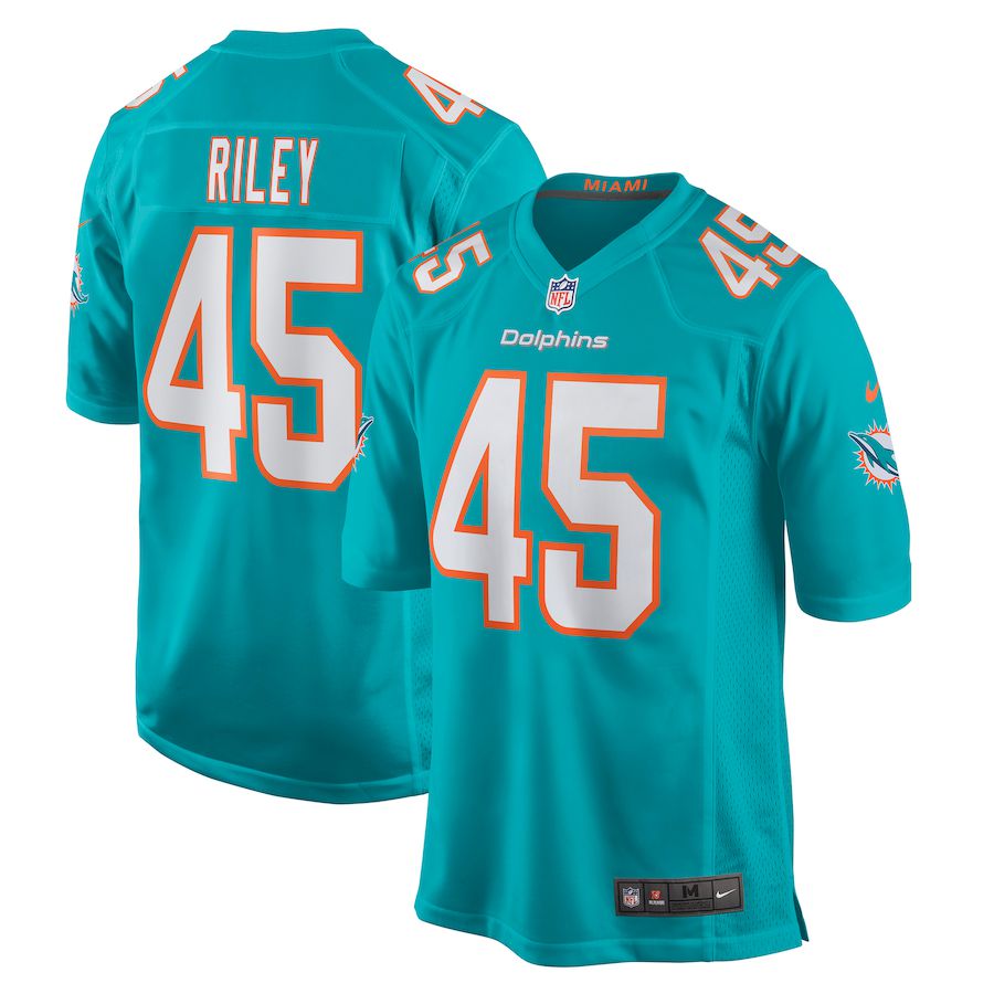 Men Miami Dolphins 45 Duke Riley Nike Green Game NFL Jersey